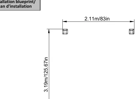 Installation blueprint and dimensions
