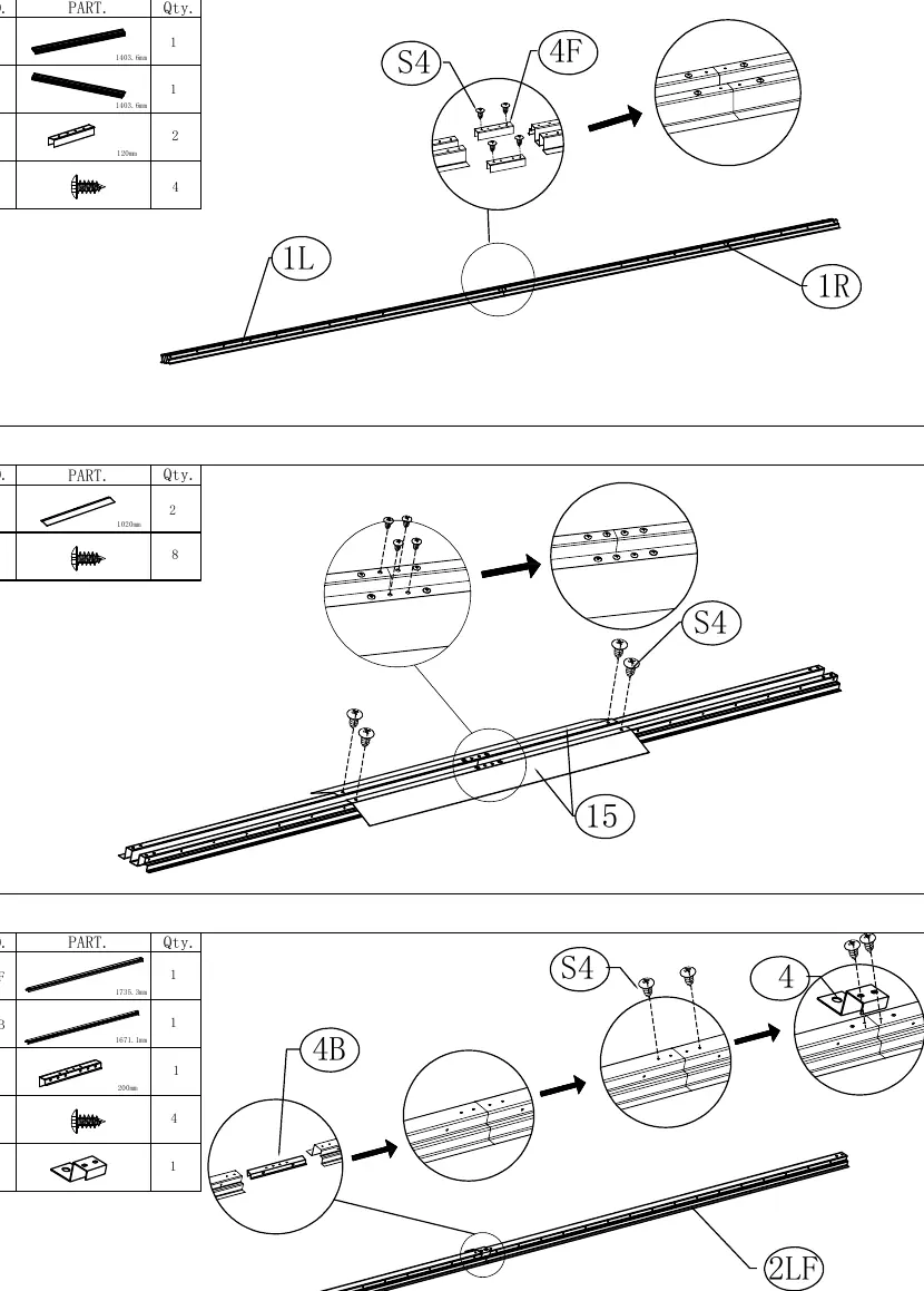Base frame assembly steps