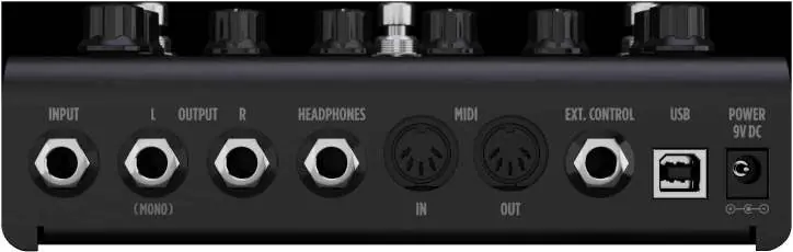Rear panel connections