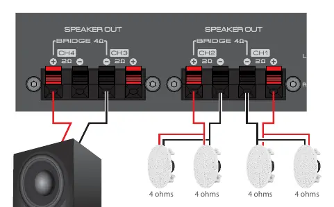 Wiring diagram for multiple speakers