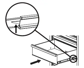 Re-inserting the drawers