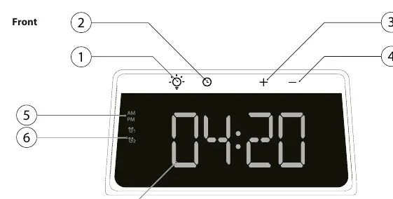 Front panel controls