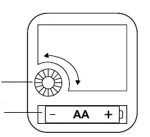 Movement and battery compartment diagram