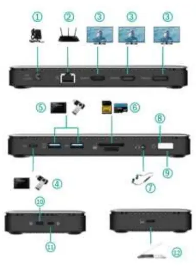 Connection diagram showing port layout