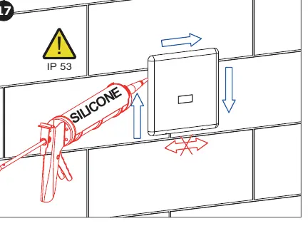 Silicone sealing step