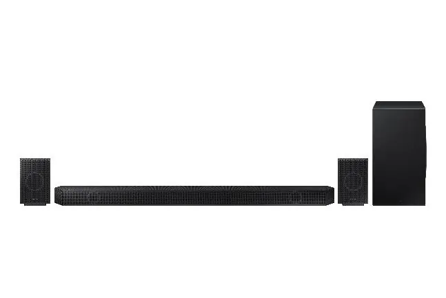 Samsung Q990D soundbar system components
