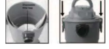 Installing disposable filter bag