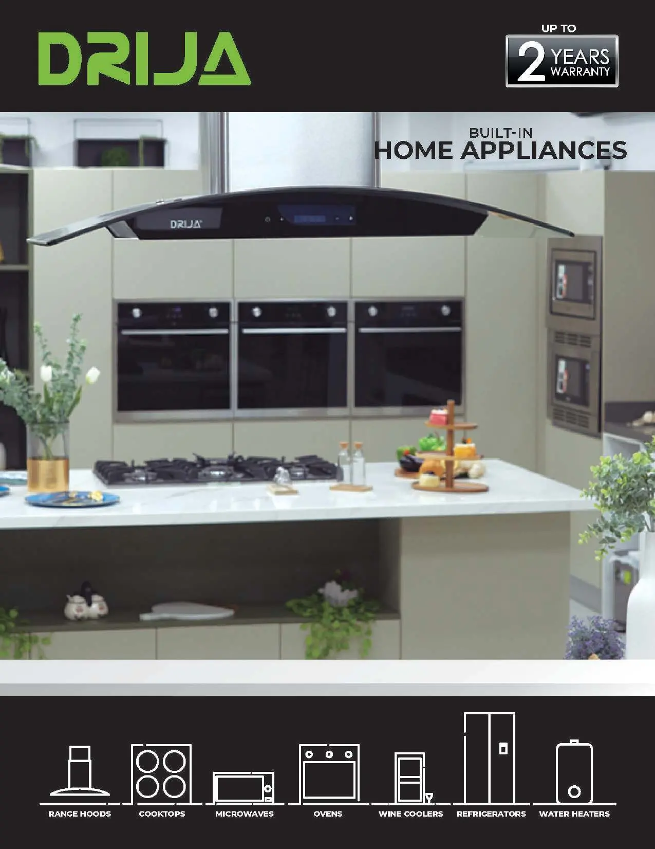 Example of a finished kitchen installation.