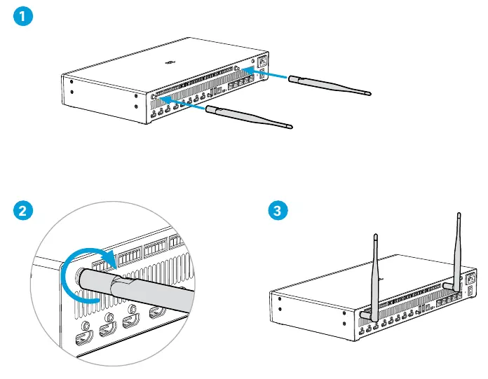 Connecting antennas to the codec