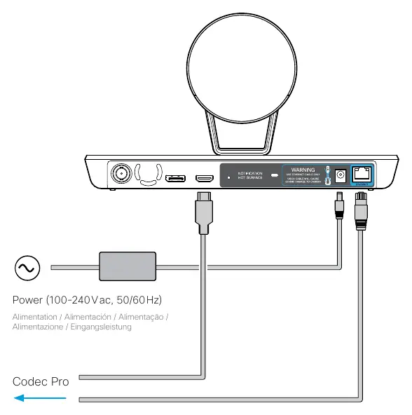 Precision 60 camera cable connections