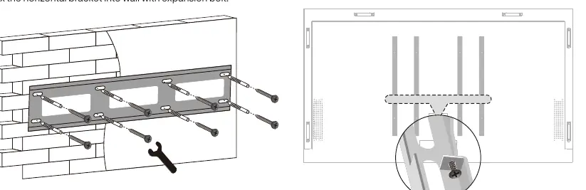 Wall bracket installation