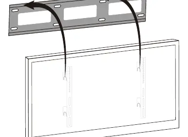 Mounting the TV to the bracket