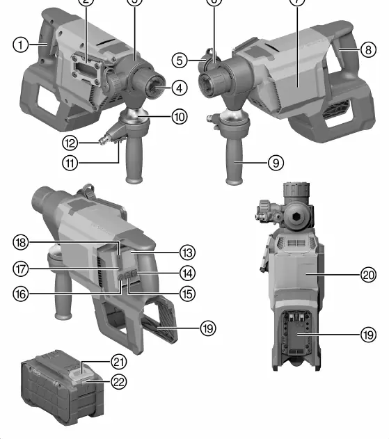Diamond core drilling machine components