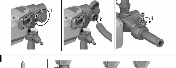 Connecting the vacuum removal system