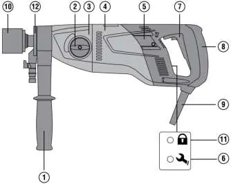 Hilti DD 110-W components overview