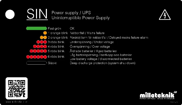 Front panel status indicators and LED patterns