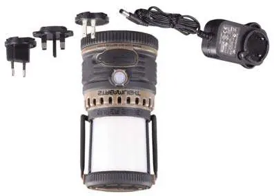 Streamlight Super Siege lantern with charging accessories
