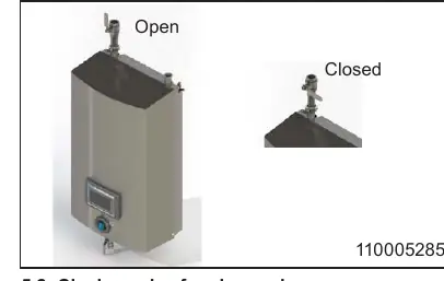 Water supply closing valve