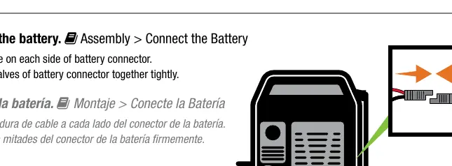 Connecting the battery