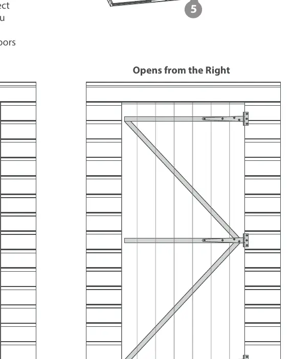 Step 1: Door hinge installation