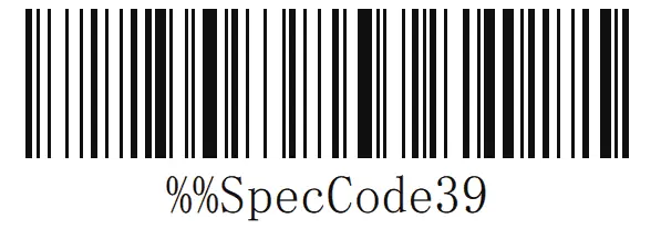 Restore default settings barcode