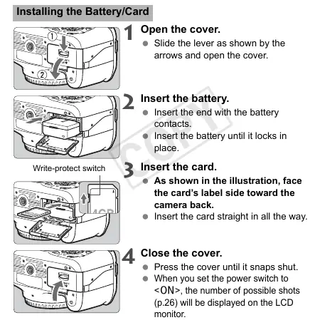 Installing Battery and Card