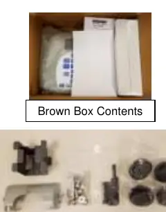 Hardware and components included in the box