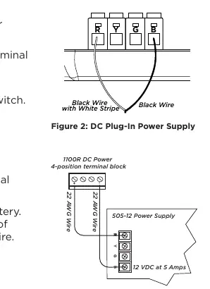 Wiring diagrams for power supplies
