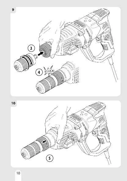 Install the new chuck