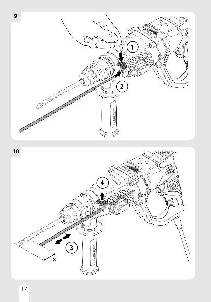 Adjusting the depth stop