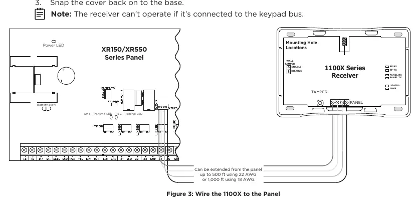 Wire the 1100X to the Panel