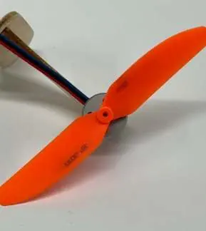 Securing the propeller.