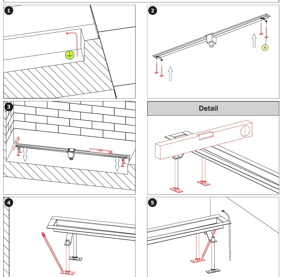 Installation steps 1-5