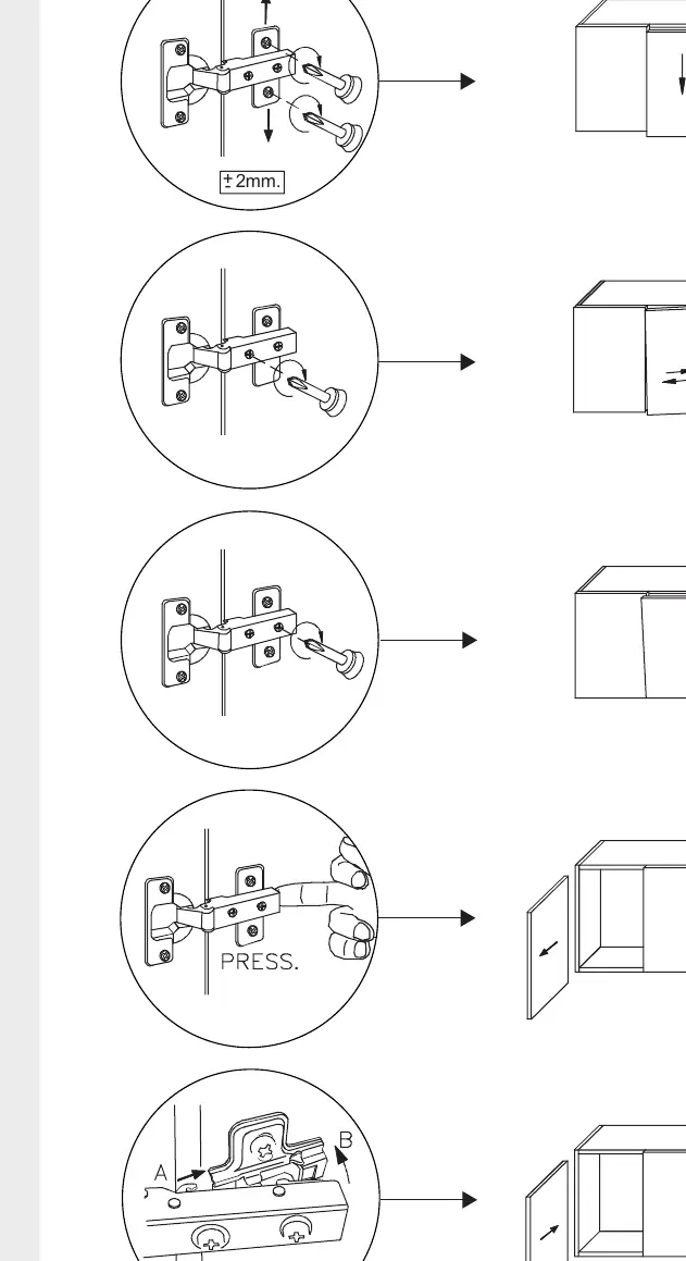 Hinge adjustment guide