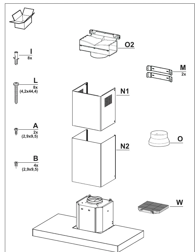 Device parts diagram with labels