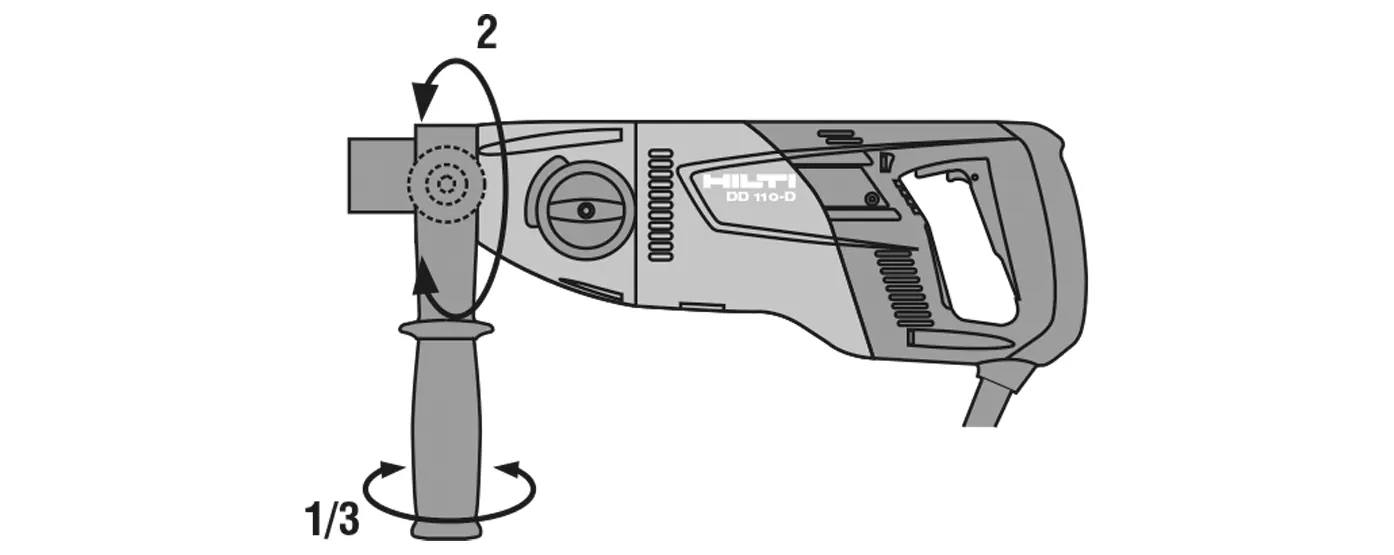 Adjusting the side handle