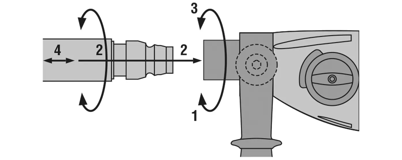 Fitting the diamond core bit