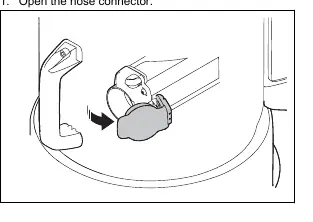 Attaching the dust extraction hose