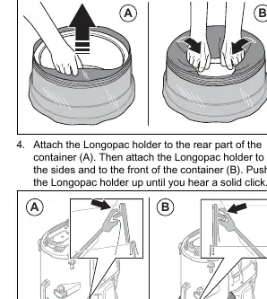 Installing a new Longopac bag cassette