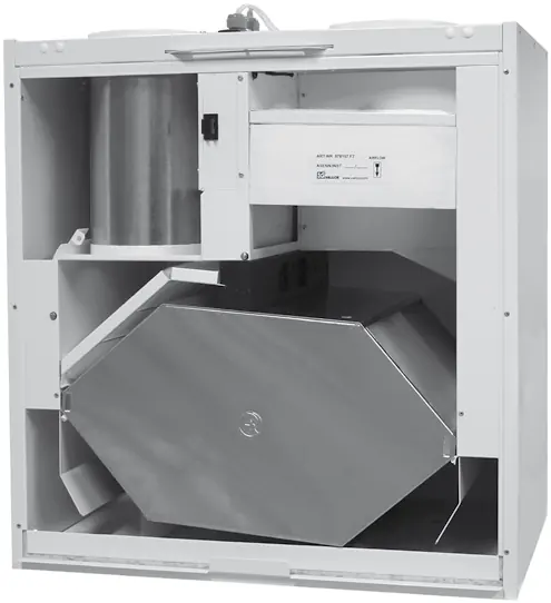 Internal view of the unit components