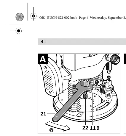 Inserting a router bit