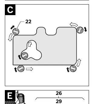 Direction of feed (Figure C)