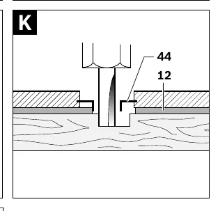 Using the guide bushing (Figure K)