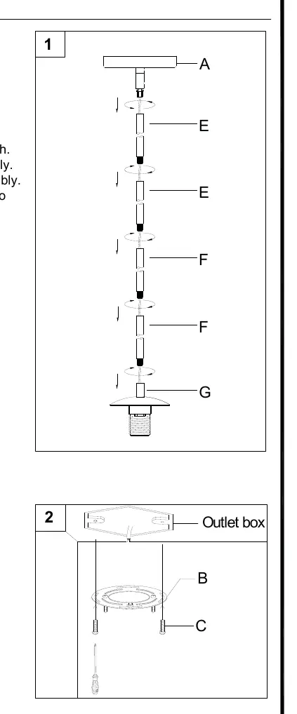 Assembly steps 1 and 2