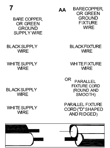 Step 7: Wire connection guide.