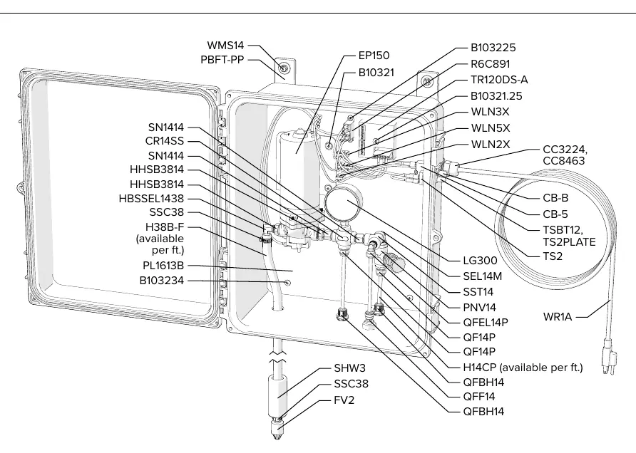 Internal components and wiring diagram