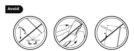 Behaviors to avoid