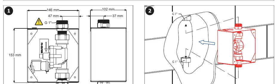 Installation dimensions