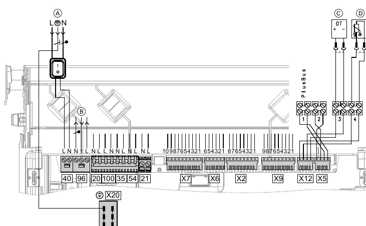 Electrical connection layout