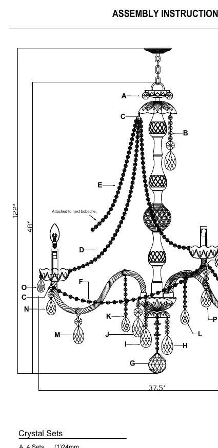 Crystal placement diagram.